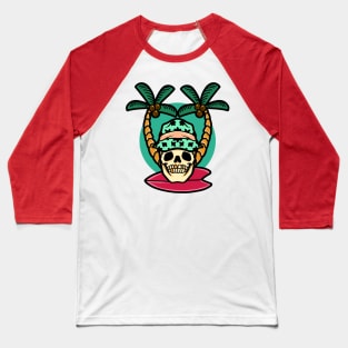 skull summer Baseball T-Shirt